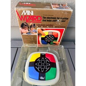 Vintage 1987 VTech Mini Wizard Electronic Handheld Game Memory Logic 80-0952 Box